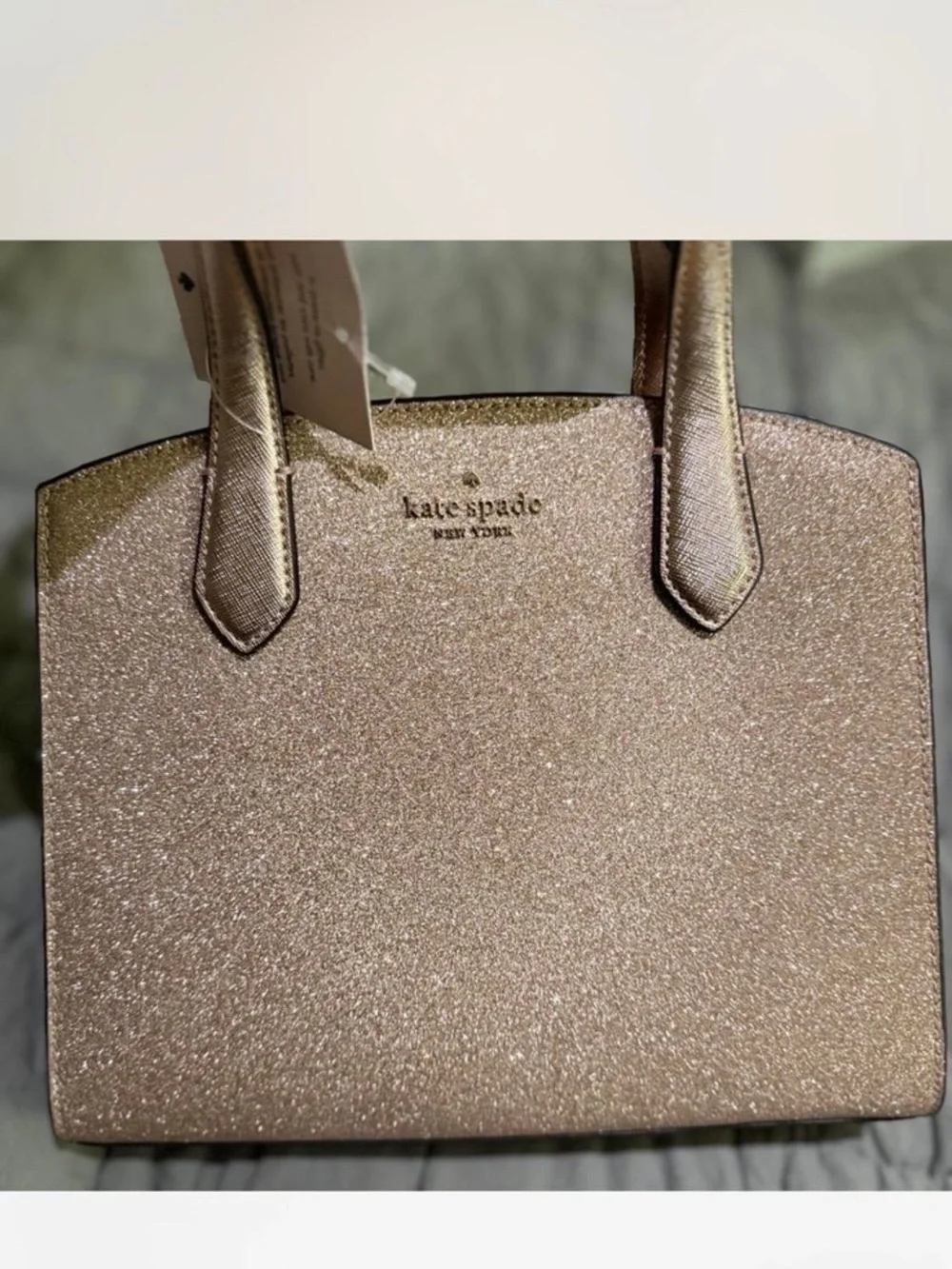 Sparkle Tote Bag in Rose Gold - Women's Handbag